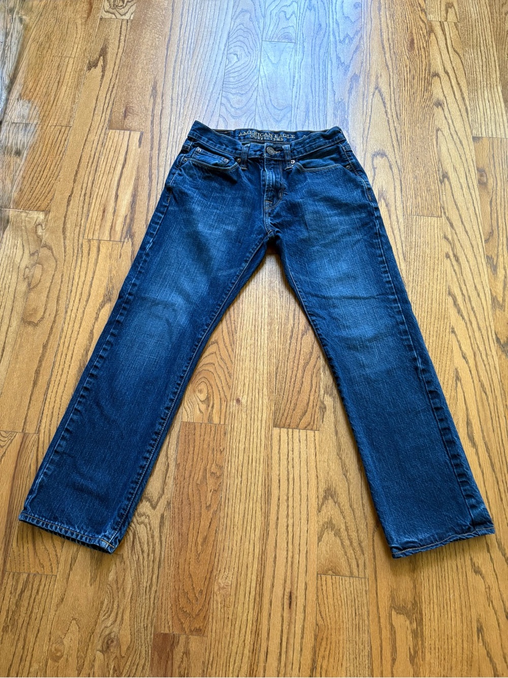 American Eagle  man Slim Straight Jeans - Dark Blue, pristine Sz 28/28 preowned